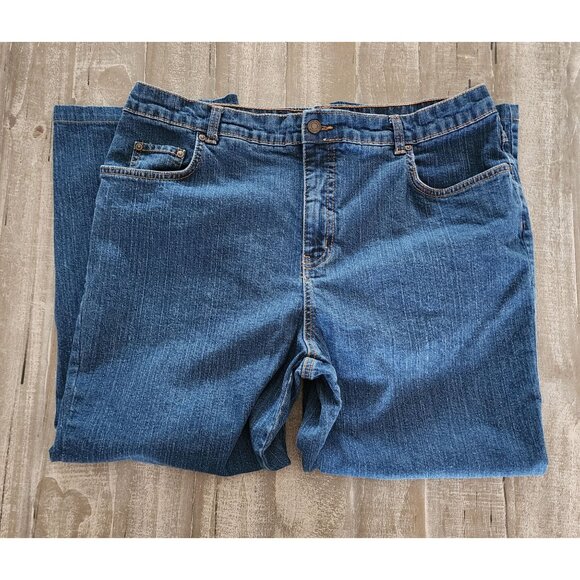 Kim Rogers Womens. Jeans Size 16 short Classic Fit Straight Leg Blue Denim - Picture 3 of 8